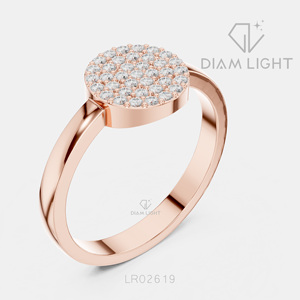 Bague de mariage ronde 0,222 CT, bijoux fins, certifiée IGI, or blanc 14 carats, diamant de laboratoire, bague de fiançailles et de mariage - Product Image 4