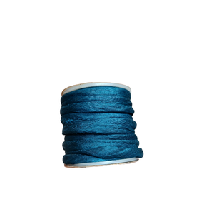Cordon plat en soie turquoise Y S INTERNATIONAL de 5 mètres, petit paquet pour la fabrication de bijoux, cordon textile doux pour les loisirs créatifs et accessoires de mode - Product Image 1