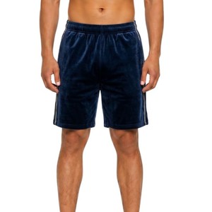 Pantalones Cortos Bermuda de Terciopelo Verde Sólido para Hombre, Tendencia 2026, Cintura Media con Cordón, Casuales, de Algodón Tejido Transpirable - Product Image 3