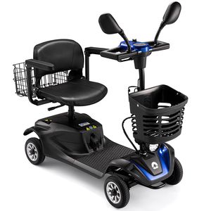 Scooter Elettrico a 4 Ruote con Luci, Batteria a Lunga Durata e Cestino, per Disabili - Product Image 1