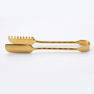 Wholesale Factory Sale Modern Gold Plated Stainless Steel Ice <b>Tongs</b> Kitchen Server Elegant Restaurant <b>Serving</b> Cubes <b>Tongs</b> - Product Image 1