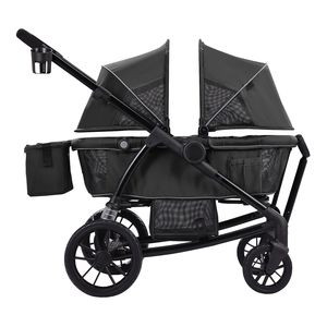 Passeggino Carrozzina Pieghevole 2-in-1 per Tutti i Terreni a 2 Posti con Tettuccio e Organizer per Genitori Certificato ASTM - Product Image 1