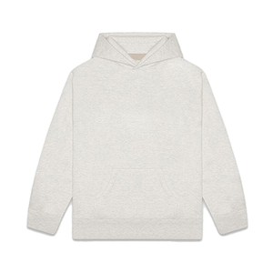 เสื้อฮู้ดผู้ชายทรงโอเวอร์ไซส์ สีพื้น มีกระเป๋า แขนยาว สวมใส่สบายๆ สำหรับฤดูใบไม้ร่วง ผ้าฝ้าย 100% ผ้าเฟรนช์เทอร์รี่ถัก รุ่น 2027 - Product Image 4