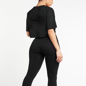 Camisetas Cortas Personalizadas para Mujer, Ropa Deportiva Informal para Yoga, Camisetas Deportivas al por Mayor - Product Image 4