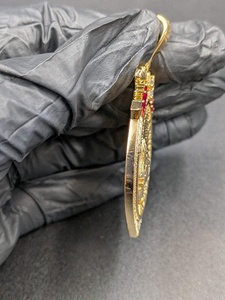 Colgante de Plata 925 para Hombre, Chapado en Oro, con 10 Monedas Indian Head de 915 Dólares Estadounidenses, Moissanita VVS, Estilo Hip Hop, Certificado de Lujo - Product Image 2