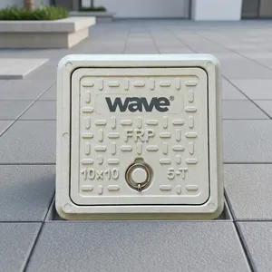 ฝาปิดท่อระบายน้ำไฟเบอร์กลาส FRP ขนาด 12x12 นิ้ว รับน้ำหนักได้ 5 ตัน สำหรับงานอุตสาหกรรม ป้องกันการกัดกร่อน เป็นมิตรกับสิ่งแวดล้อม เหมาะสำหรับใช้ในบ้านพักตากอากาศและสวนกลางแจ้ง - Product Image 6