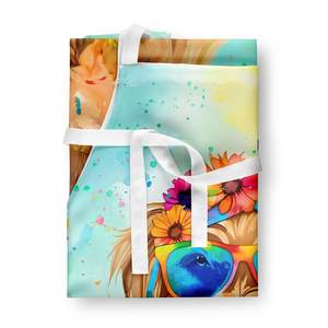 Cairn Terrier Hippie Dawg Unisex Large Multicolor <b>Kitchen</b> <b>Apron</b> for Cooking Baking Crafts Gardening-Adult <b>Women</b> and Men - Product Image 3