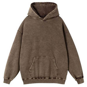Vintage Sun Faded Distressed Acid Wash Oversized <b>Zip</b> up Heavyweight 100% Cotton Streetwear Hoodie - Product Image 5