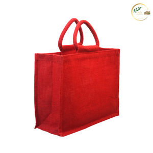 Bolsa de almuerzo de yute resistente con asa de lona fuerte y cremallera suave - Product Image 6