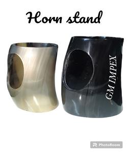 Fabriqué à la main 100% naturel Viking médiéval corne à boire corne de vache pour bière polie Technique Option économique - Product Image 3