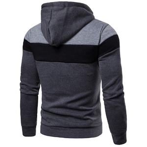 Prix de gros personnalisé – Blouson à capuche pour homme 100 % coton molletonné, chaud, coupe-vent, écologique, respirant, avec fermeture éclair intégrale sur le côté - Product Image 2