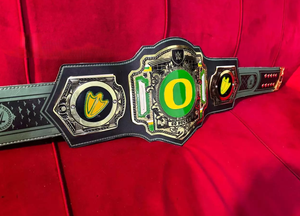 Ceinture de champion des Oregon Ducks, taille adulte, modèle Legacy, en alliage de zinc de qualité supérieure, 2 mm/4 mm, taille haute - Product Image 2
