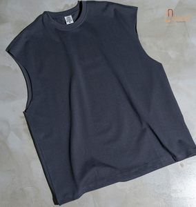 Camisetas Deportivas de Verano para Hombre, Personalizadas, de Alta Calidad, 100% Algodón, 300g, Corte Holgado, Sin Mangas, en Oferta - Product Image 2