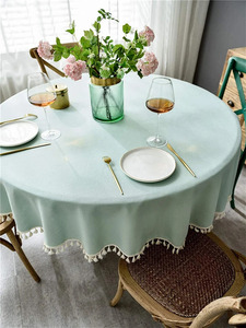 Wholesale Cotton Custom Sage Green 120 Inch Round Outdoors Party Banquet Wedding <b>Tablecloth</b> Table Cloths for Events - Product Image 2