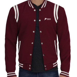 เสื้อแจ็คเก็ต Letterman สำหรับผู้ชาย คุณภาพพรีเมียม สไตล์ลำลอง สตรีทแวร์ ชุดกีฬา แฟชั่นฤดูหนาวและฤดูใบไม้ร่วง กระดุมแบบปกปิด ดีไซน์ทันสมัย เหมาะสำหรับใส่ในชีวิตประจำวัน - Product Image 1
