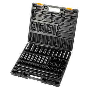 Set di 43 Chiavi a Bussola a Impatto da 1/2 Pollice con Assortimento di Bussole a 6 Punte M Standard per Uso Professionale - Product Image 4