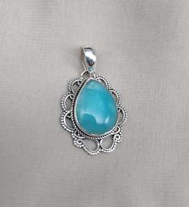 Colgante de Turquesa, Plata de Ley 925, Joyería de Piedras Preciosas Naturales Hecha a Mano, Proveedor Mayorista - Product Image 5