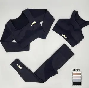 Sujetador Deportivo Ligero para Mujer, con Logotipo Personalizado, Ropa Deportiva, Ropa de Yoga, Conjunto de Leggings y Sujetador Deportivo para Gimnasio y Yoga - Product Image 1