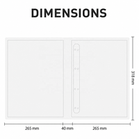 Classeur A4 à 4 anneaux avec logo personnalisé, classeur à anneaux en D, classeur de présentation en mousse PP avec porte-stylo pour le bureau, l'école et les affaires