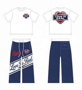 Custom Heat Transfer Printed Sleeveless t Shirt Digital Printed Graphic Nylon Shorts Custom logo Pattern Shorts and T-shirt Set - Product Image 1