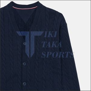Suéter Cárdigan para Hombre Tiki Taka Sports, de Alta Calidad, Color Sólido, con Bolsillo en la Solapa, para Viajes, Negocios, Moda de Invierno, Transpirable - Product Image 4