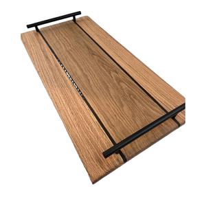 ถาดเสิร์ฟอาหารไม้ทำมือ สลักโลโก้ ใช้งานได้หลากหลาย ปลอดภัยสำหรับเครื่องล้างจานและไมโครเวฟ ปลอดภัยสำหรับสัมผัสอาหาร - Product Image 1