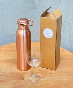 Handmade Pure <b>Copper</b> <b>Drinking</b> <b>Bottle</b> for Daily Use - Product Image 5