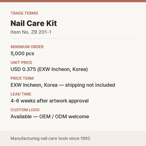 Kit de soins des ongles coréen, logo personnalisé OEM pour la vente en gros aux salons - Product Image 4