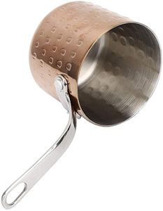 Stainless Steel <b>Sauce</b> Pans Round Minimalist Design Copper Exterior No Cover Induction Compatible Easy Clean - Product Image 3