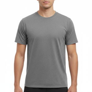 Camiseta Lisa de Alta Calidad, Camiseta de Algodón para Impresión Serigráfica, Peso Pesado 250gsm, Impresión DTG Personalizada, Camiseta Corta Unisex para Hombre - Product Image 2