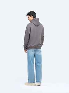 เสื้อฮู้ดดี้ไซส์ US 260 GSM ผ้าฝ้ายเฟรนช์เทอร์รี่บุซับใน ผลิตแบบ OEM&ODM สีพื้น พิมพ์ลาย ขนาดโอเวอร์ไซส์ หนานุ่ม แขนยาว สกรีนโลโก้ตามสั่ง - Product Image 2
