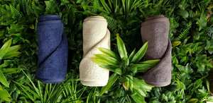 Juego de Toallas de Algodón Orgánico Azul, Toallas de Baño Personalizadas, Suaves, Absorbentes, Ecológicas y de Lujo - Product Image 3