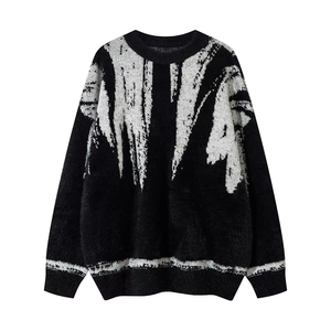 Pull-over homme moderne, coupe décontractée, col rond, tricot doux, fabriqué dans une usine certifiée LEED. - Product Image 6