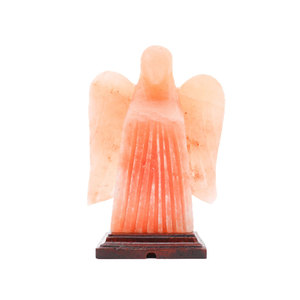 Lámpara de Sal del Himalaya de Color Natural, Decoración Artesanal para el Hogar con Diseño de Flor Feng Shui, Tamaño y Logotipo Personalizables - Product Image 1