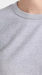 T-shirt femme gris clair, coupe classique, 100% coton, tendance, respirant, tissu de haute qualité. - Product Image 6