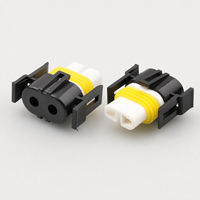 Connecteur de phare H11 Jinhang2p-BY à 2 broches en cuivre, prise de lampe, connecteur d'éclairage pour ampoule de voiture H4, boîtier en nylon, câble en silicone