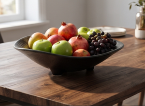 Premium Handmade <b>Ceramic</b> <b>Bowl</b> Minimalist Style Black Matte Finish For Food <b>Serving</b> And Home Decor Elegant Tabletop Display - Product Image 6