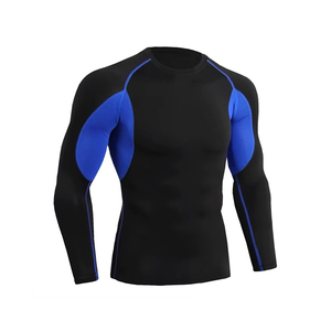 Camisetas de Compresión para Hombre, Ropa Deportiva al por Mayor para Unisex, Elección del Cliente, OEM, Camisetas de Compresión Modernas de Spandex y Poliéster para Adultos - Product Image 1