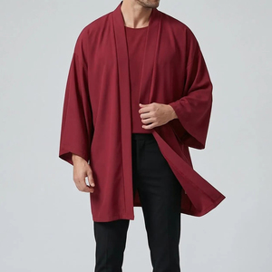 Chaqueta Estilo Kimono Personalizable con MOQ Bajo, Tela Suave, Ropa Urbana Ligera, Chaqueta Kimono Sólida Informal - Product Image 6