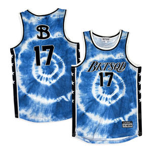 Conjunto de Camiseta y Pantalones Cortos de Baloncesto Tie Dye con Estampado Sublimado, Malla Transpirable, Unisex, para Adultos, Ropa Deportiva para Todas las Temporadas - Product Image 2