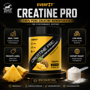 Créatine monohydrate micronisée en poudre Elma Food, marque privée, pour la musculation et le fitness, emballage personnalisé, OEM, créatine halal - Product Image 1