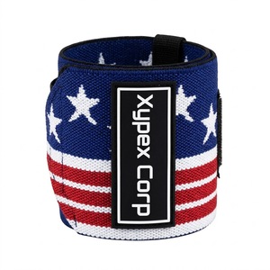 Custom Logo USA Flag Gym Wrist Wraps Breathable Soft Lightweight Foldable Comfortable Professional Protection <b>Weight</b> <b>Training</b> - Product Image 2