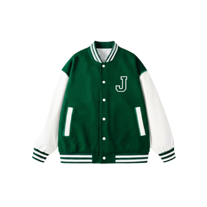 Chaqueta Universitaria Negra para Hombre, Acolchada, de Lana, Cortavientos, Transpirable, Estilo Béisbol, Ropa de Calle, Prenda Exterior Informal, Ropa de Moda - Product Image 1