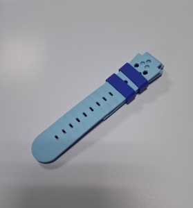 Blue Silicone <b>Watch</b> Strap Two-color LSR 20mm 22mm Quick Release Replacement Band Soft Waterproof Adjustable for Smartwatch - Product Image 2