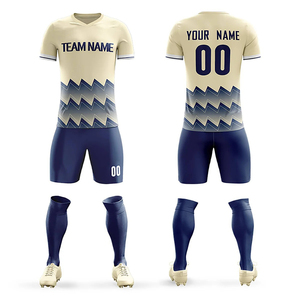 Ensemble de maillots de football personnalisés au style unique pour hommes, 100% polyester respirant, uniforme de football - Product Image 4