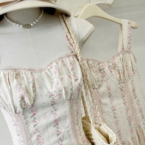 Vestido Largo Maxi Corsé con Estampado Floral, Transpirable y Ecológico para Mujer, Estilo Vintage sin Mangas, Verano, 100% Poliéster, Corte en A, Cintura Alta - Product Image 2