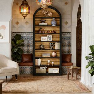 <b>Tall</b> Bookshelf Stylish Bookcase for Home or Office Versatile <b>Storage</b> Solution - Product Image 4