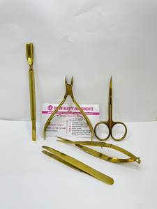DORLON BEAUTY INSTRUMENTS Professional Stainless Steel <b>Nail</b> <b>Tools</b> Sharp Tip Manicure Scissors Brow Tweezers <b>Nail</b> Nipper Clipper. - Product Image 1