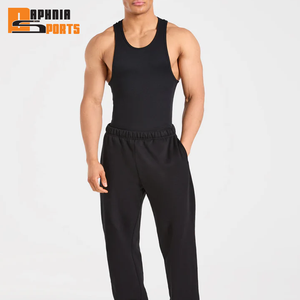 Custom Logo New Design Black <b>Mens</b> Muscle Workout Sports Gym <b>Vest</b> Bodybuilding <b>Stringer</b> Sleeveless Tank Top for <b>Men</b> - Product Image 3