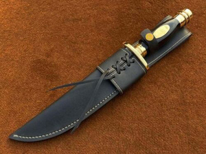 Couteau de chasse Viking D2 en acier forgé à la main, moderne, avec manche en corne, qualité DIY, OEM disponible - Product Image 6